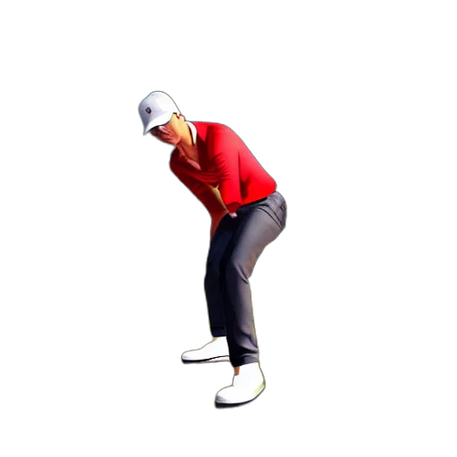 3d render, tony, hawk, pro, golf transparent PNG cut-out