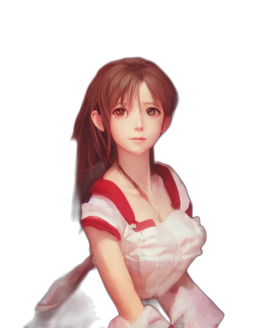 dress, face, staff, robot transparent PNG cut-out
