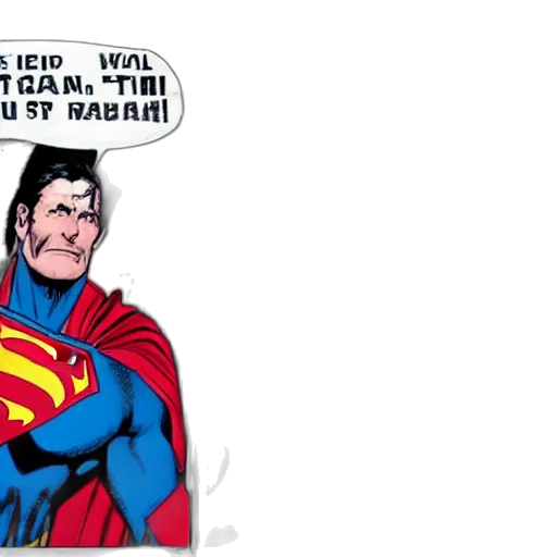 comic book art, batman, superman, having transparent PNG cut-out