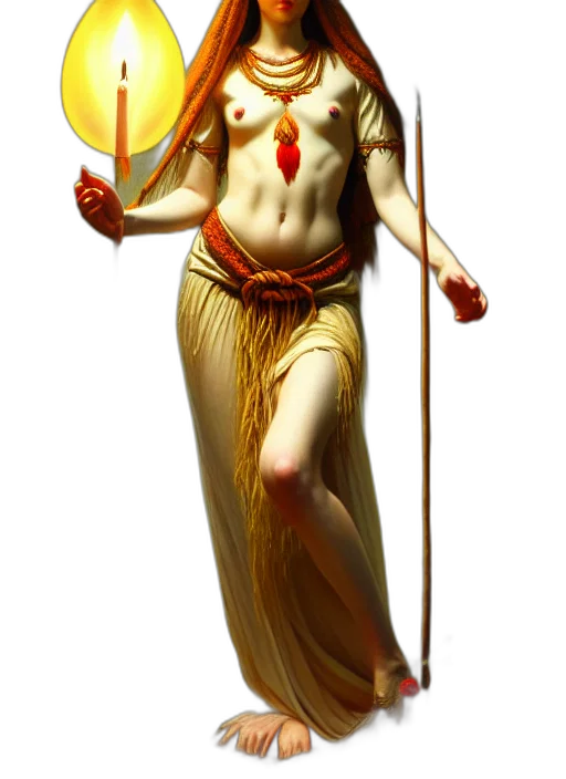 staff, fantasy art, concept art, 3d render, pixel art, golden, marzanna, slavic transparent PNG cut-out