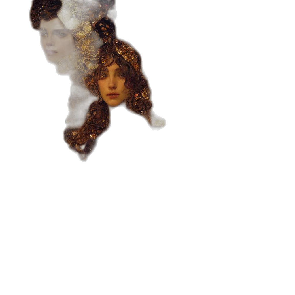 hair, face, mask, creature transparent PNG cut-out