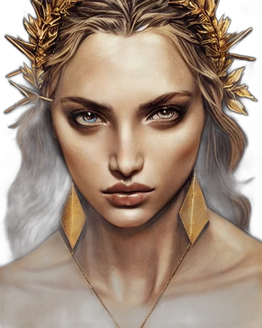jewelry, crown, face, fantasy art transparent PNG cut-out