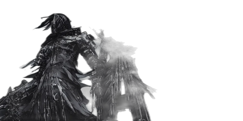 robot, creature, dragon, weapon, concept art, monochrome, grimdark, tsutomu transparent PNG cut-out