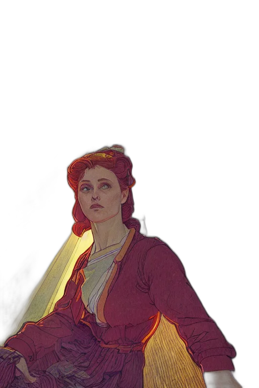 crown, staff, jacket, concept art transparent PNG cut-out
