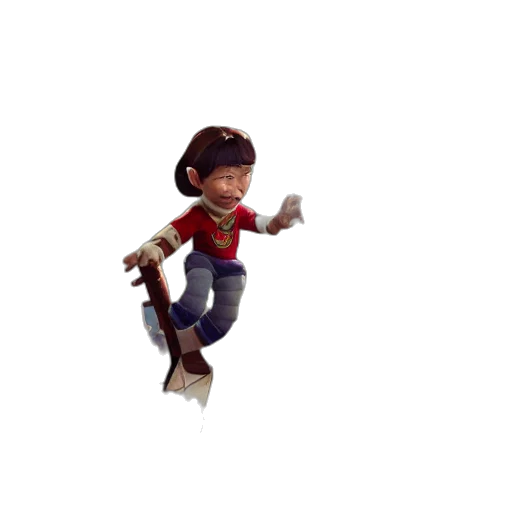 robot, creature, staff, jacket transparent PNG cut-out