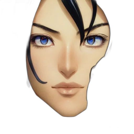 face, mask, crown, hair transparent PNG cut-out