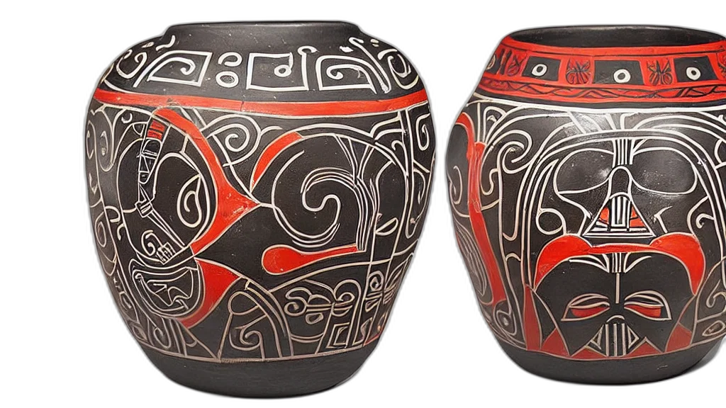 mask, jewelry, pot, decorative, minoan, art, style, where transparent PNG cut-out