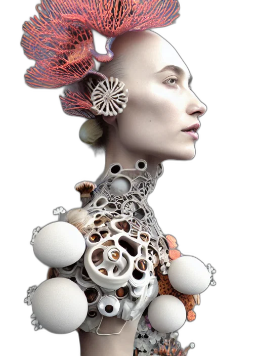 robot, jewelry, crown, face transparent PNG cut-out
