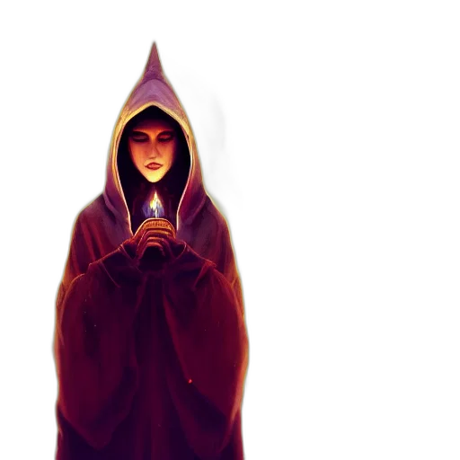staff, jacket, dress, mask, concept art, fantasy art, pixel art, comic book art transparent PNG cut-out