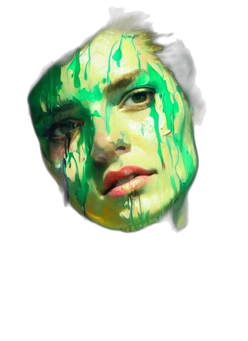 face, mask, creature, crown transparent PNG cut-out
