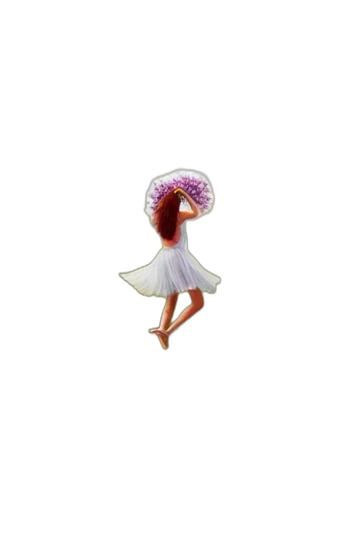 dress, hat, umbrella, crown, concept art, pixel art, 3d render, fantasy art transparent PNG cut-out