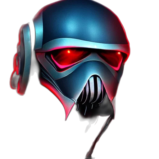 mask, face, robot, cyberpunk transparent PNG cut-out