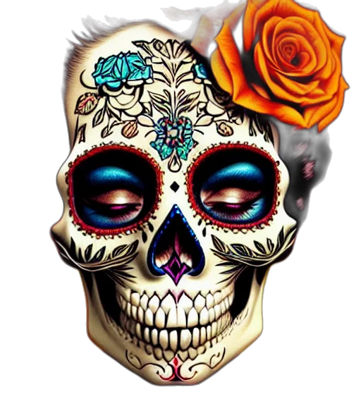 mask, face, flower, jewelry transparent PNG cut-out