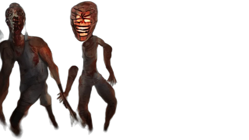 mask, creature, staff, weapon transparent PNG cut-out