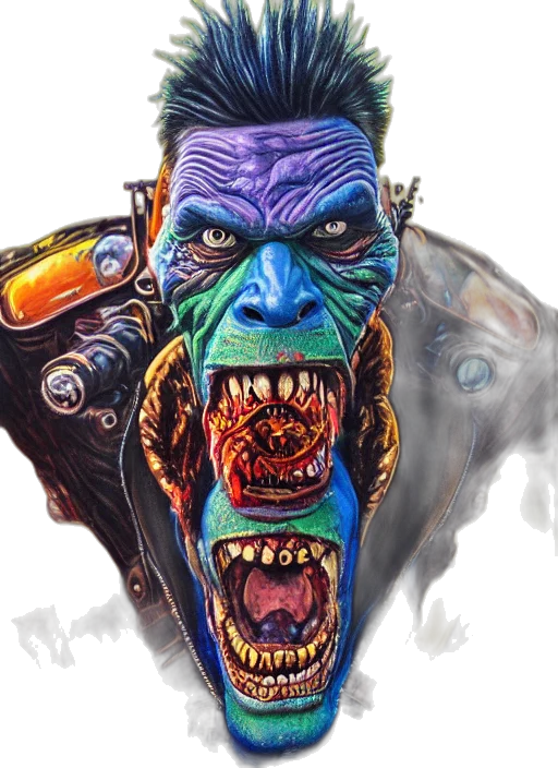 face, mask, concept art, comic book art transparent PNG cut-out