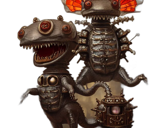 robot, creature, dragon, concept art transparent PNG cut-out