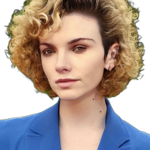 face, hair, jacket, crown transparent PNG cut-out