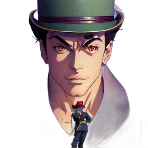 hat, staff, face, crown transparent PNG cut-out