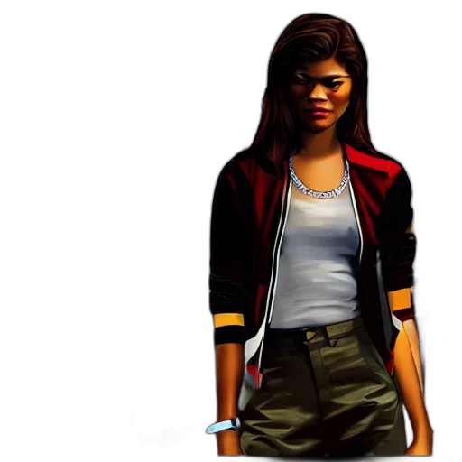 jacket, concept art, comic book art, photorealistic transparent PNG cut-out
