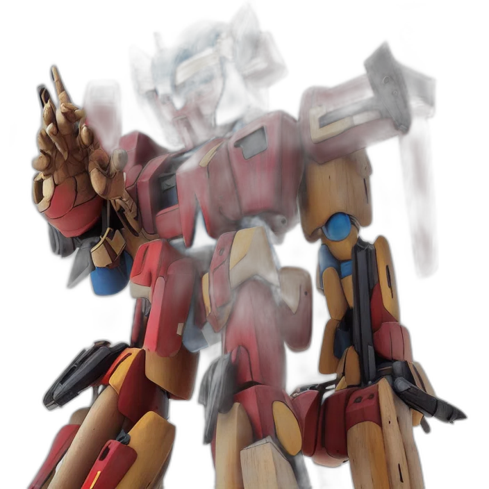 robot, weapon, concept art, 3d render transparent PNG cut-out
