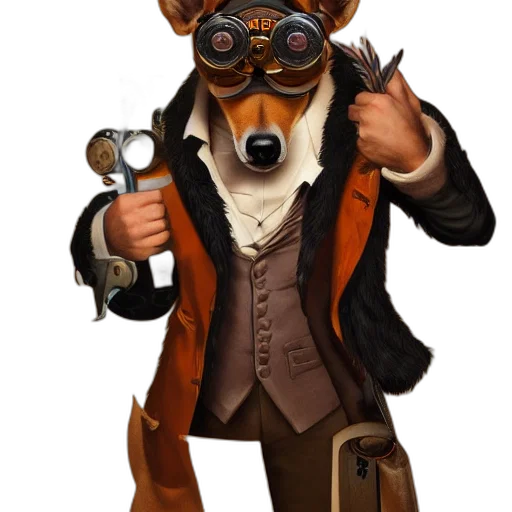 staff, animal, mask, jacket transparent PNG cut-out