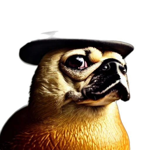 hat, animal, staff, face transparent PNG cut-out