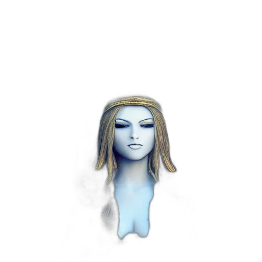 mask, face, staff, creature, concept art, pixel art, fantasy art, 3d render transparent PNG cut-out