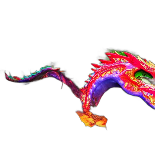 dragon, weapon, animal, staff, 3d render, concept art, fantasy art, photorealistic transparent PNG cut-out