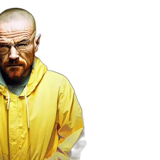 jacket, photorealistic, walter, white, jesse, pinkman, muckbang transparent PNG cut-out
