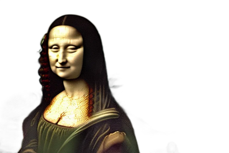face, mask, hair, photorealistic transparent PNG cut-out