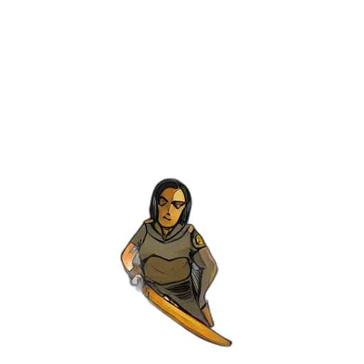 staff, sword, weapon, jacket, pixel art, concept art, fantasy art, 3d render transparent PNG cut-out