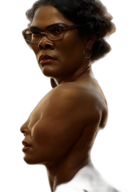 face, crown, staff, creature transparent PNG cut-out