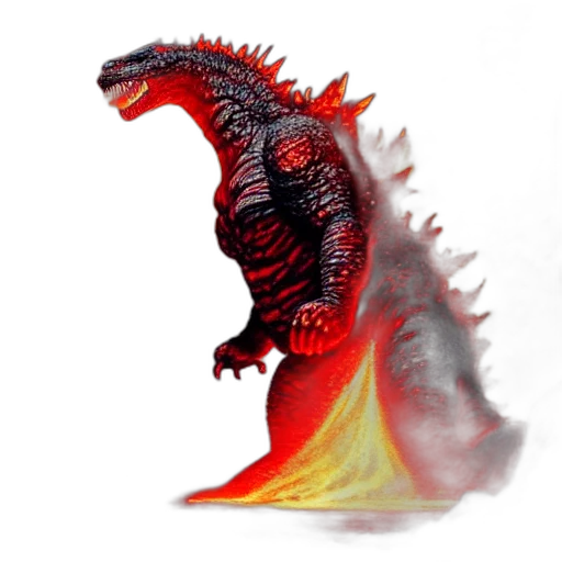 dragon, creature, animal, concept art, fantasy art, 3d render, photorealistic, fire transparent PNG cut-out