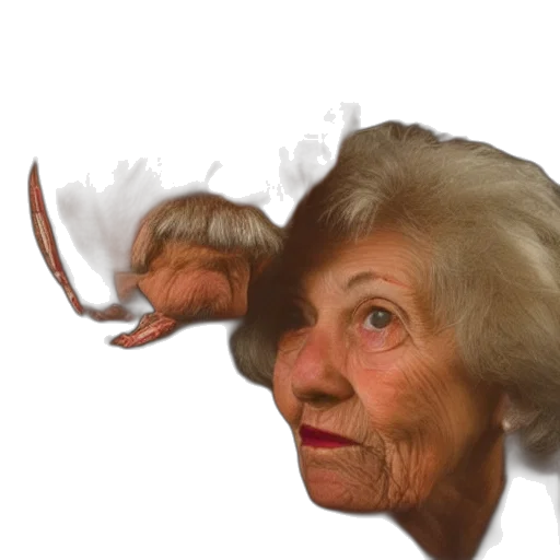 face, mask, hair, creature, photorealistic, 3d render, concept art, medium transparent PNG cut-out
