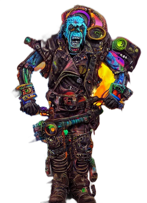 robot, staff, weapon, creature transparent PNG cut-out