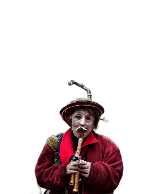 staff, hat, mask, face, concept art, photorealistic, 3d render, pixel art transparent PNG cut-out