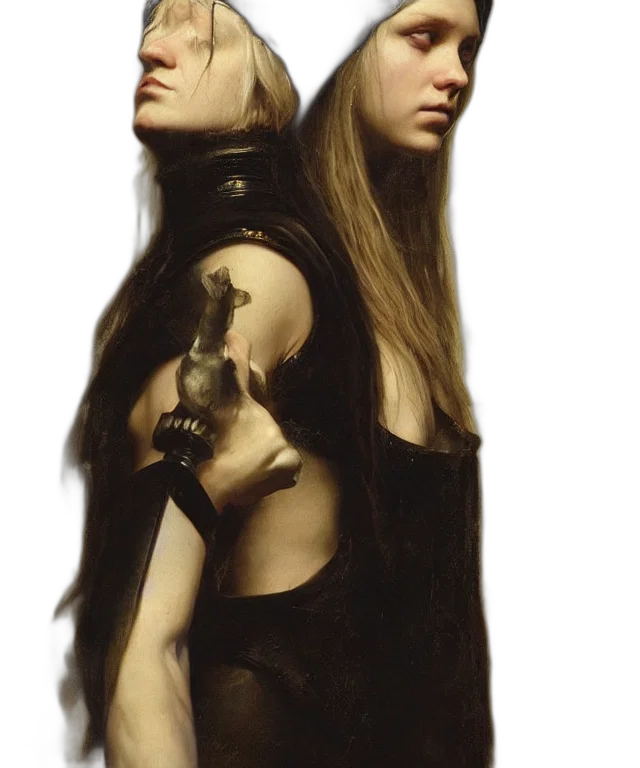 dress, sword, staff, hair, concept art, fantasy art, photorealistic, 3d render transparent PNG cut-out