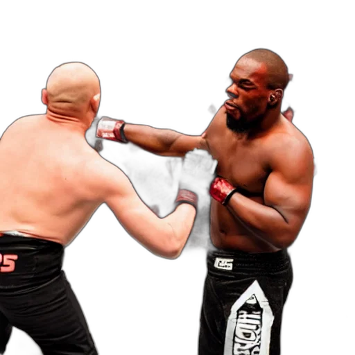 concept art, photorealistic, mma, fighter transparent PNG cut-out