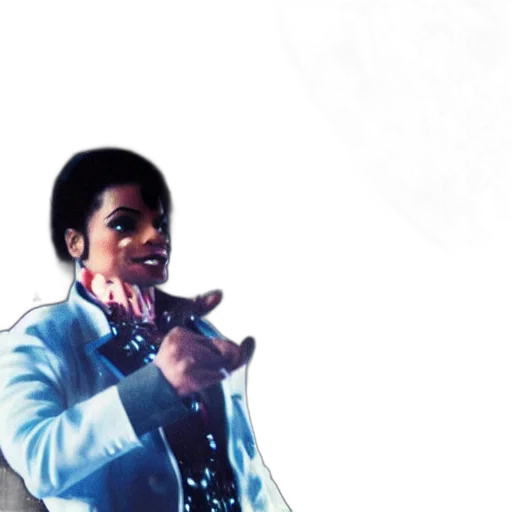 photorealistic, concept art, michael, jackson, dancing, space, asteroids, passing transparent PNG cut-out