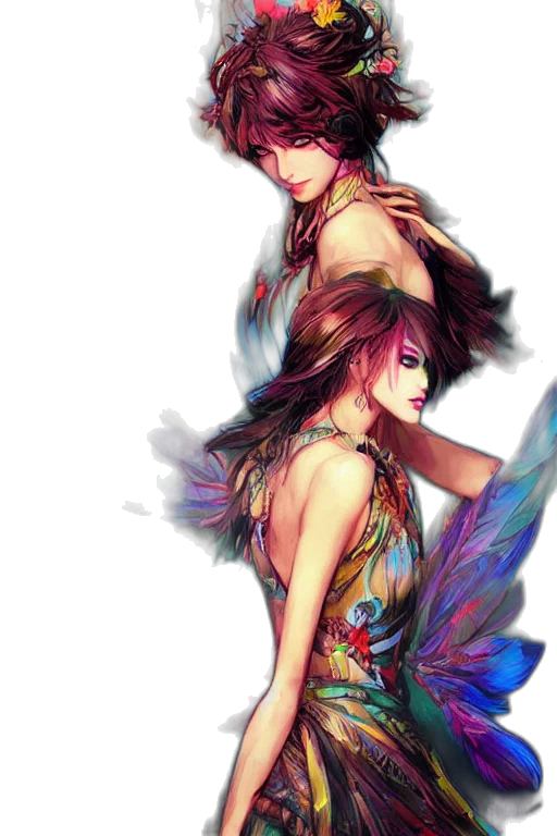 fantasy art, watercolor, concept art, pixel art, colorful, red, pastel, dark transparent PNG cut-out