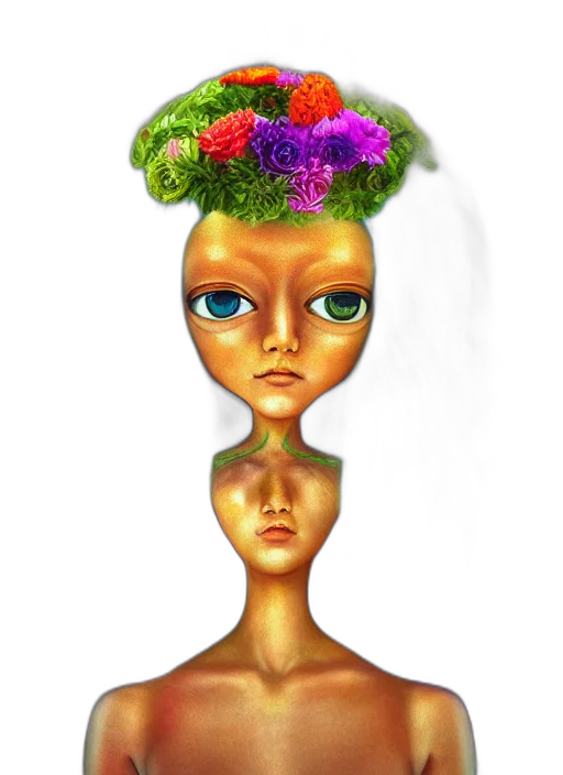 crown, mask, hat, face, concept art, 3d render, fantasy art, photorealistic transparent PNG cut-out