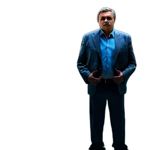 jacket, staff, robot, 3d render transparent PNG cut-out
