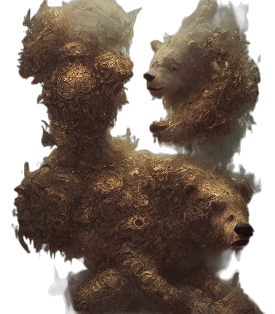 creature, face, mask, hair transparent PNG cut-out