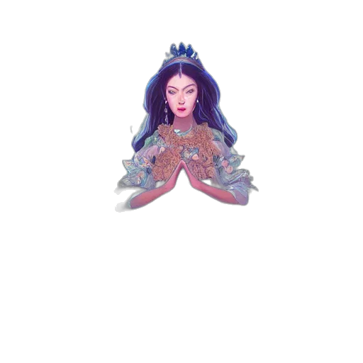 crown, jewelry, staff, mask, pixel art, vaporwave, concept art, fantasy art transparent PNG cut-out