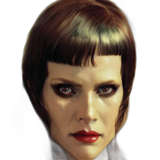 face, robot, hair, staff, photorealistic, comic book art, concept art, fantasy art transparent PNG cut-out