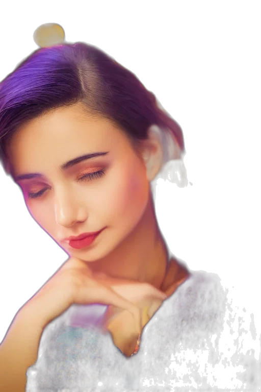 face, jewelry, hair, photorealistic, oil painting, watercolor, fantasy art, neon lights transparent PNG cut-out