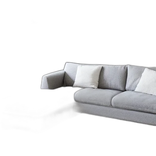 furniture, 3d render, photorealistic, monochrome transparent PNG cut-out