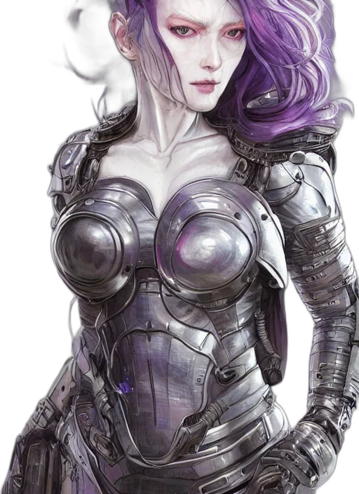 robot, comic book art, fantasy art, concept art, cyberpunk, monochrome, close, portrait transparent PNG cut-out