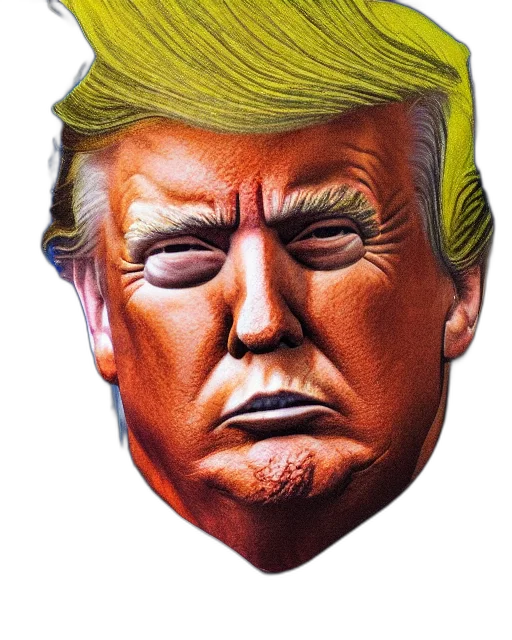 mask, face, hat, crown, photorealistic, cartoon, concept art, presidential transparent PNG cut-out