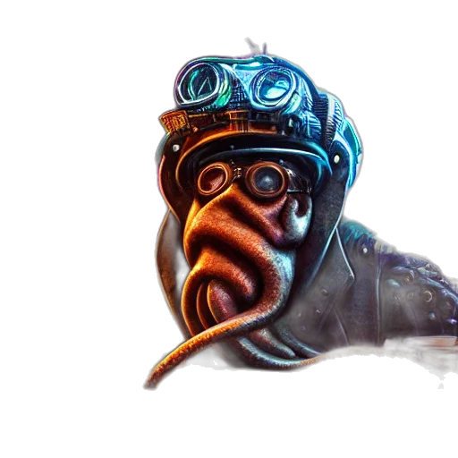 mask, face, creature, staff transparent PNG cut-out